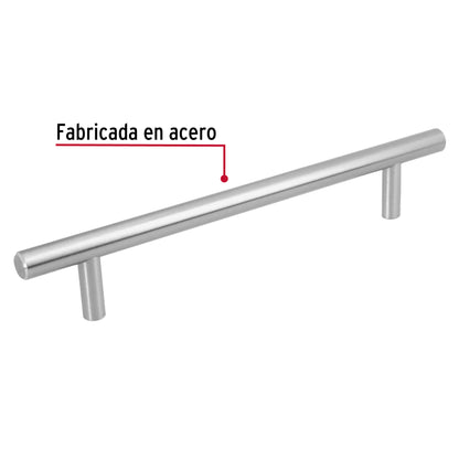 Jaladera 160mm línea Cilindro níquel