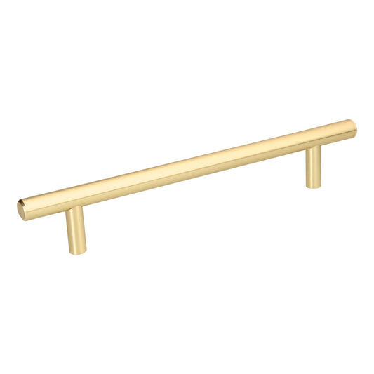 Jaladera 160mm línea Cilindro latón brillante