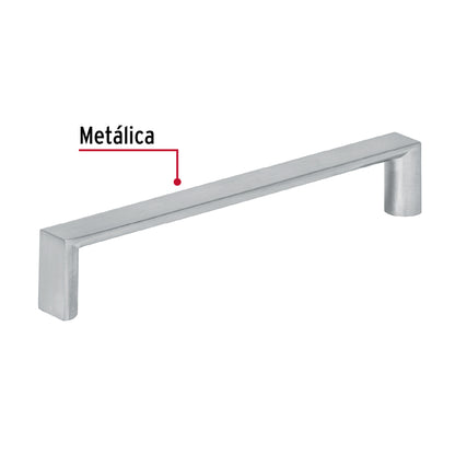 Jaladera 128mm línea Andamio níquel