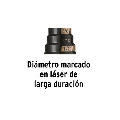 Juego de 3 brocas escalonadas de óxido negro