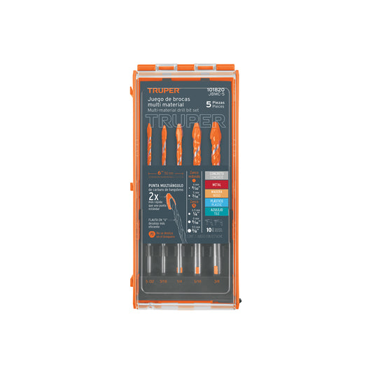 Juego de 5 brocas multimaterial
