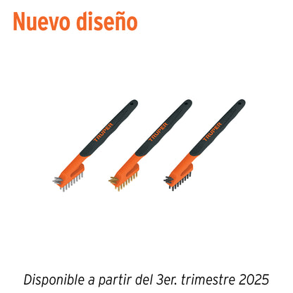 Juego de 3 minicepillos de alambre 28 pinceles
