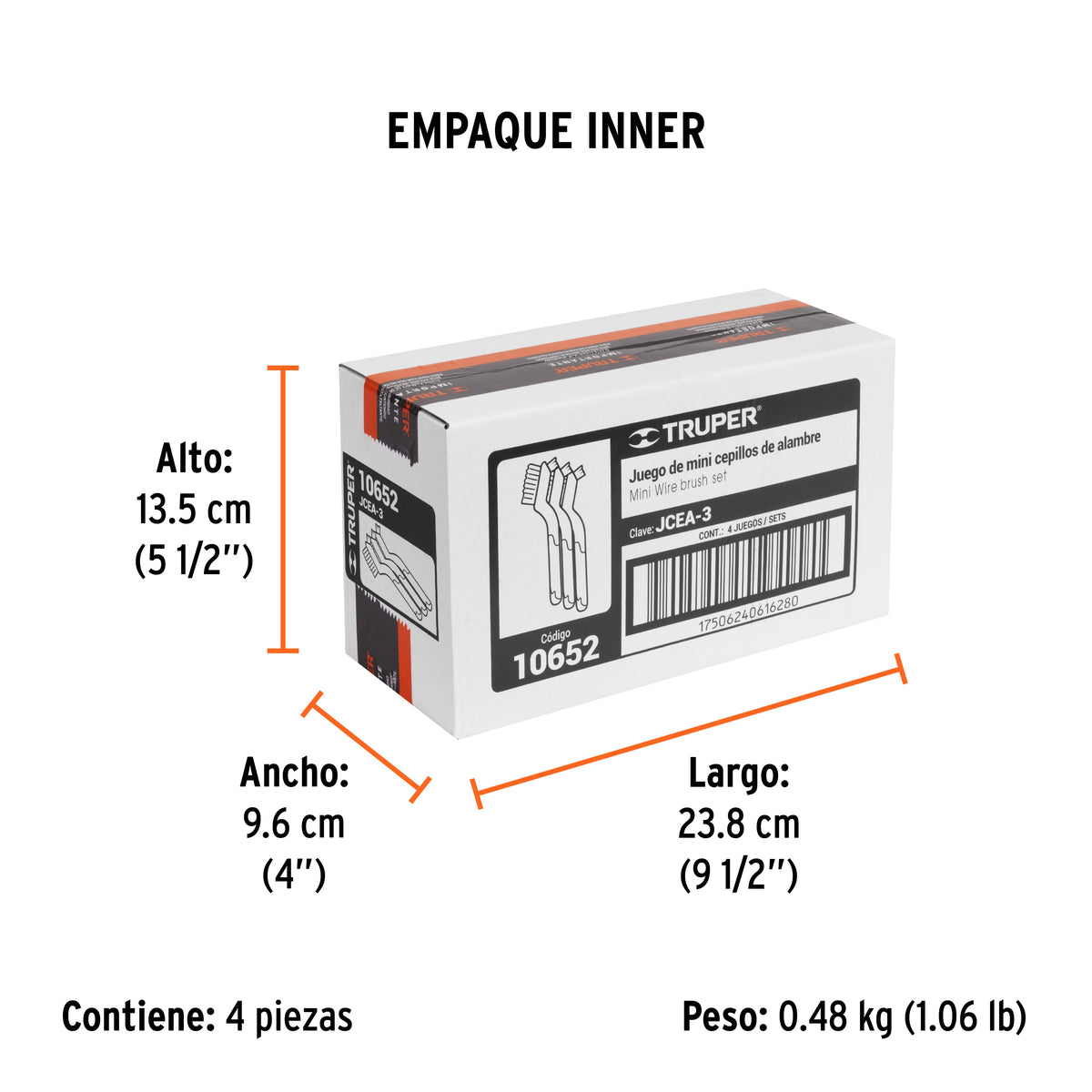 Juego de 3 minicepillos de alambre 28 pinceles · vista 6