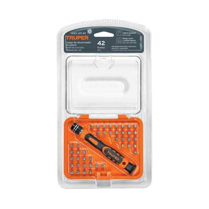 Desarmador de precisión con 42 puntas intercambiables