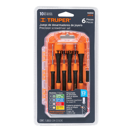 Juego con 6 desarmadores de precisión