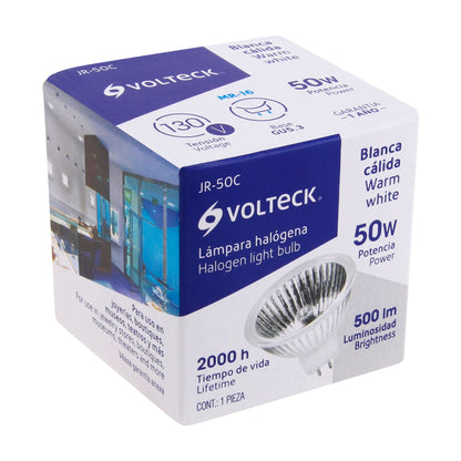 Lámpara halógena MR16 de 50 W con luz cálida