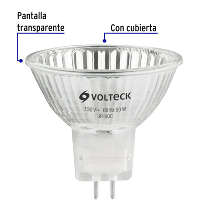 Lámpara halógena MR16 de 50 W con luz cálida