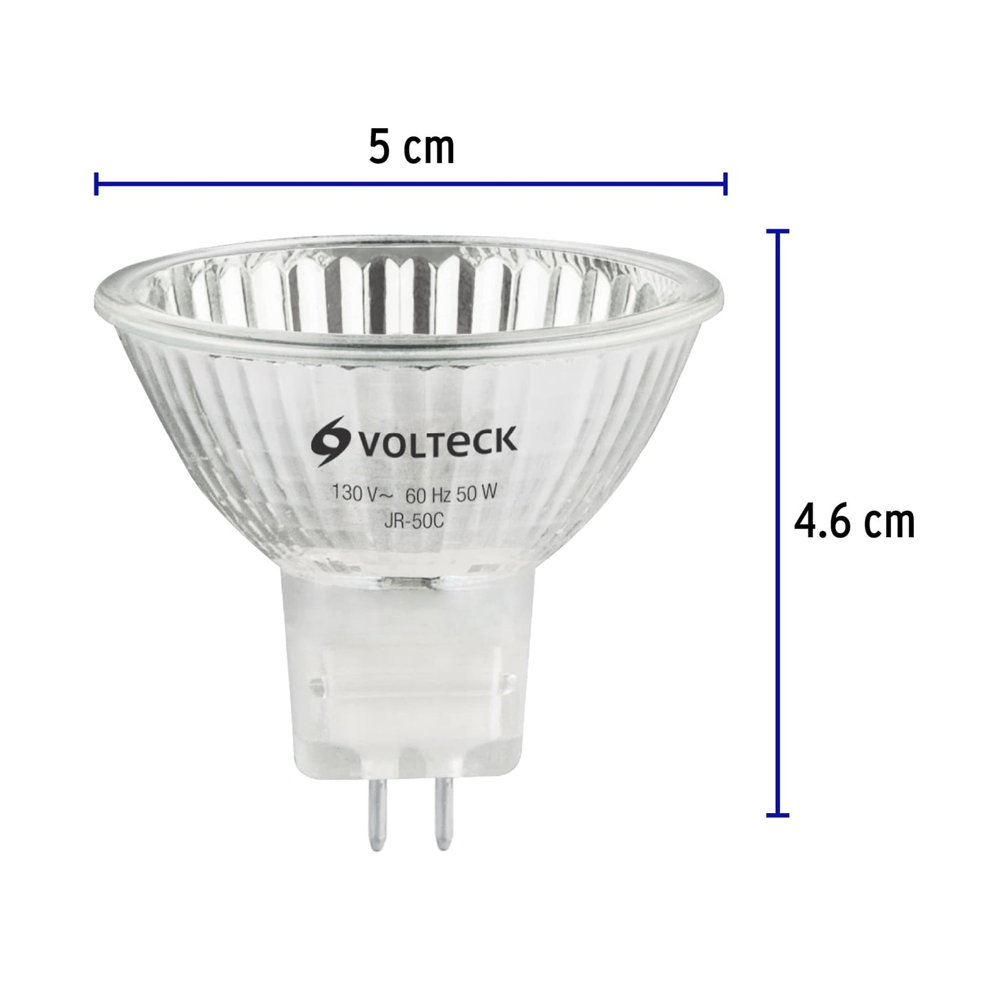 Lámpara halógena MR16 de 50 W con luz cálida