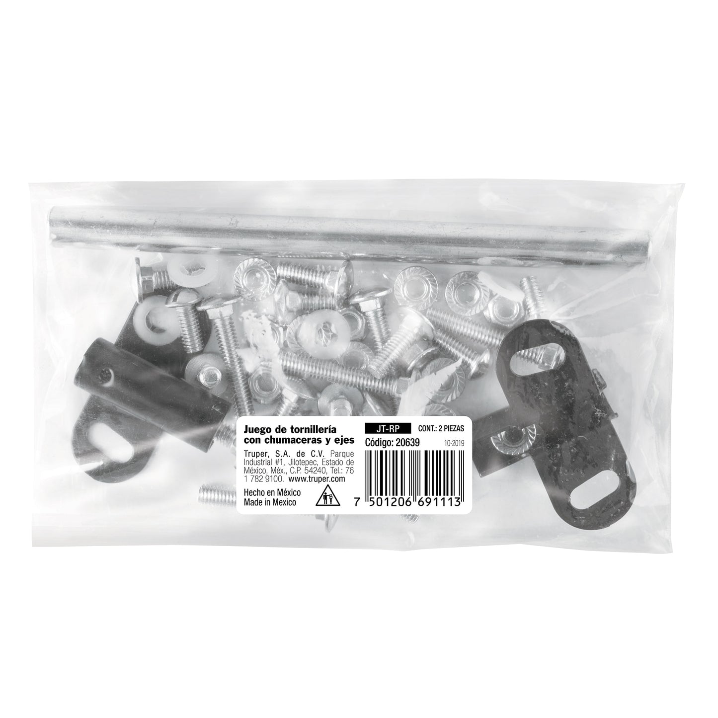 Tornilleria chumaceras y eje carretilla TP-5N - SKU 20639