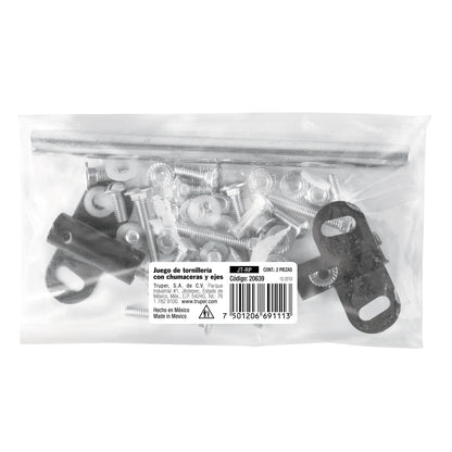 Tornilleria chumaceras y eje carretilla TP-5N - SKU 20639