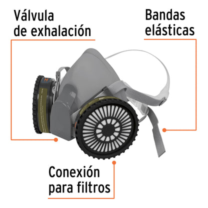 Kit respirador con cartuchos multigas