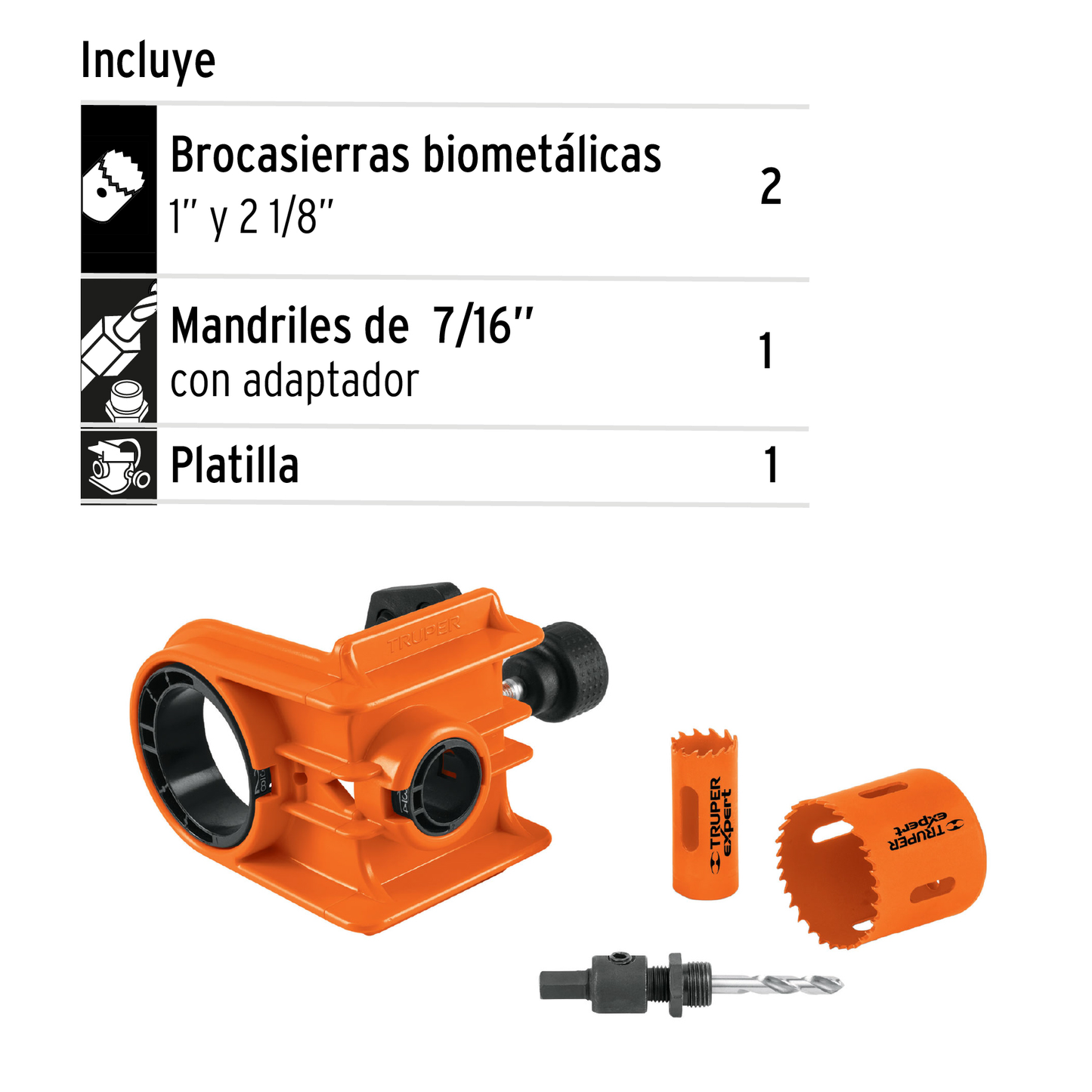 Juego 4 piezas para instalacion de cerraduras
