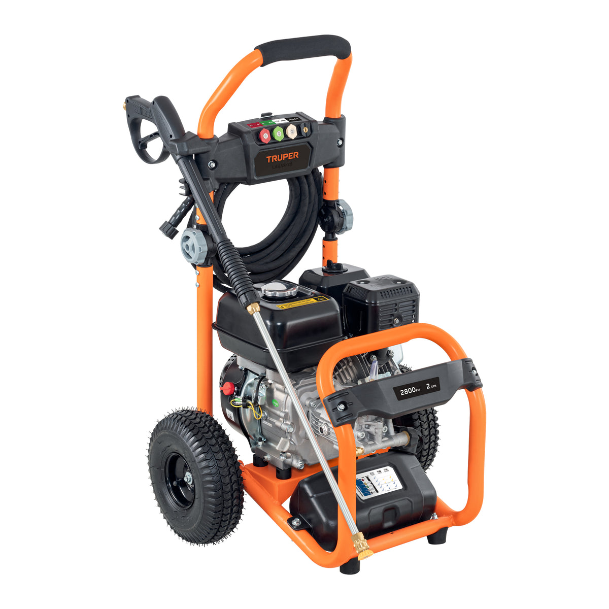 Hidrolavadora con motor a gasolina, 2,800 PSI