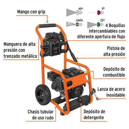 Hidrolavadora a gasolina 2800 PSI