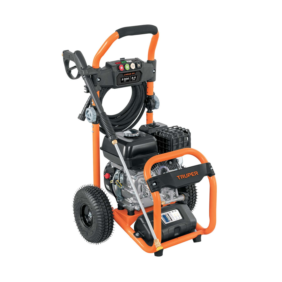 Hidrolavadora con motor a gasolina, 3,300 PSI