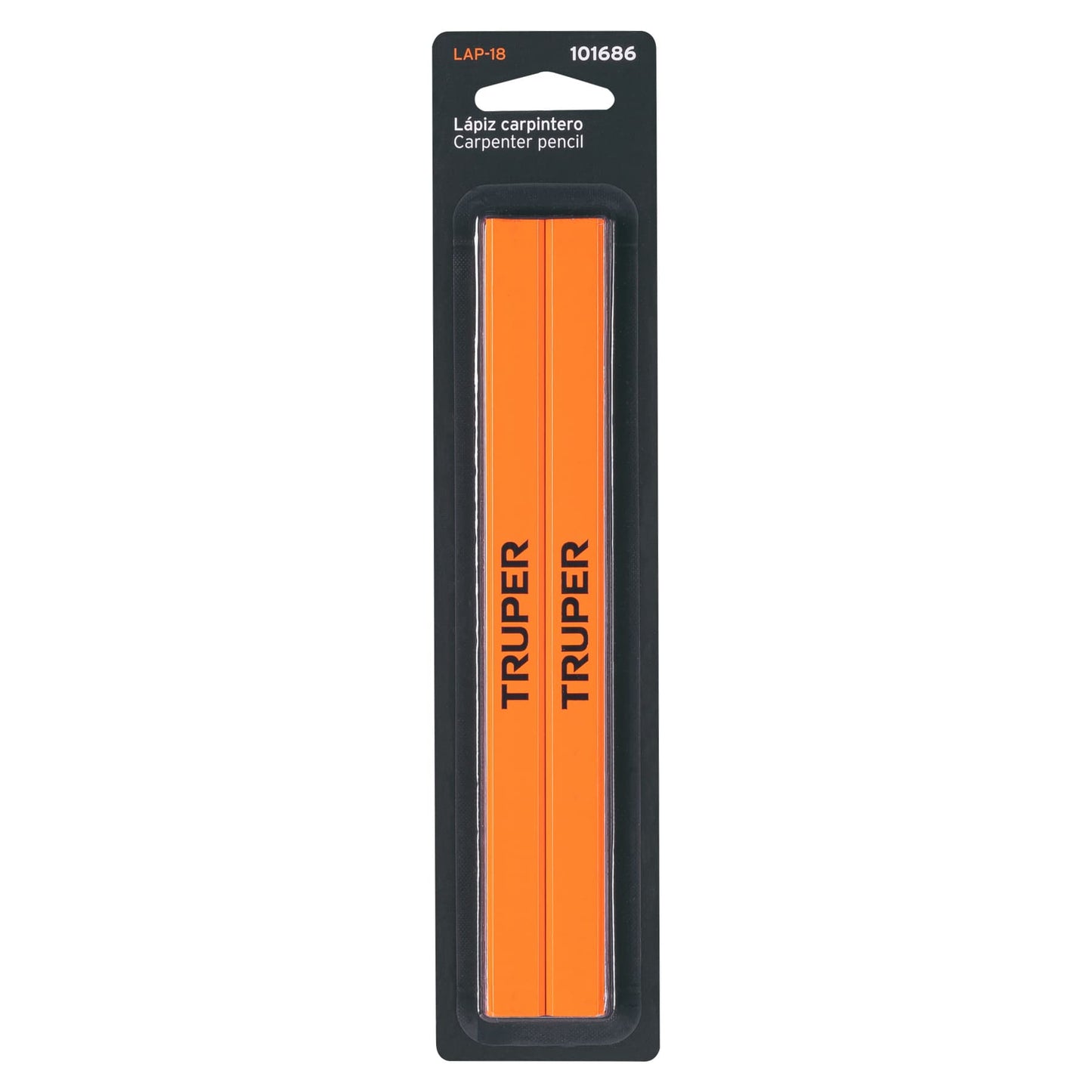 Blíster 2 lápices de carpintero 18 cm