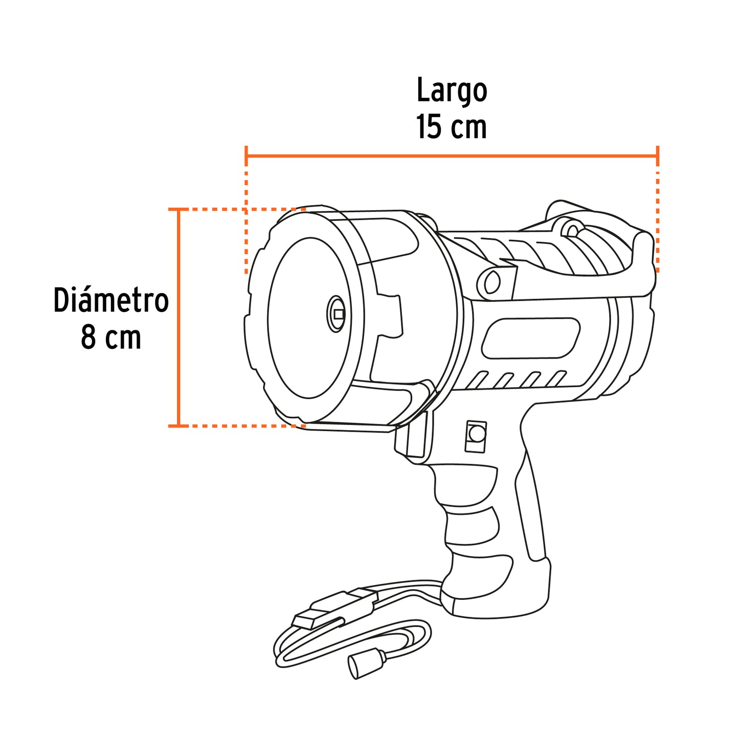 Lámparas plásticas reflectoras con LED