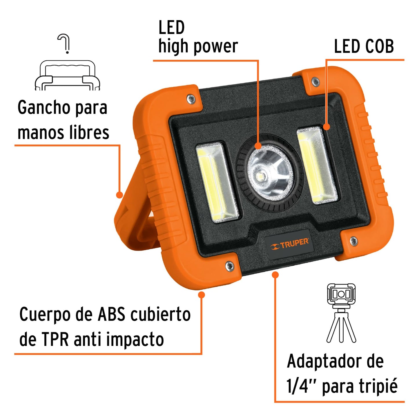 Lámpara LED 1000 lm de trabajo