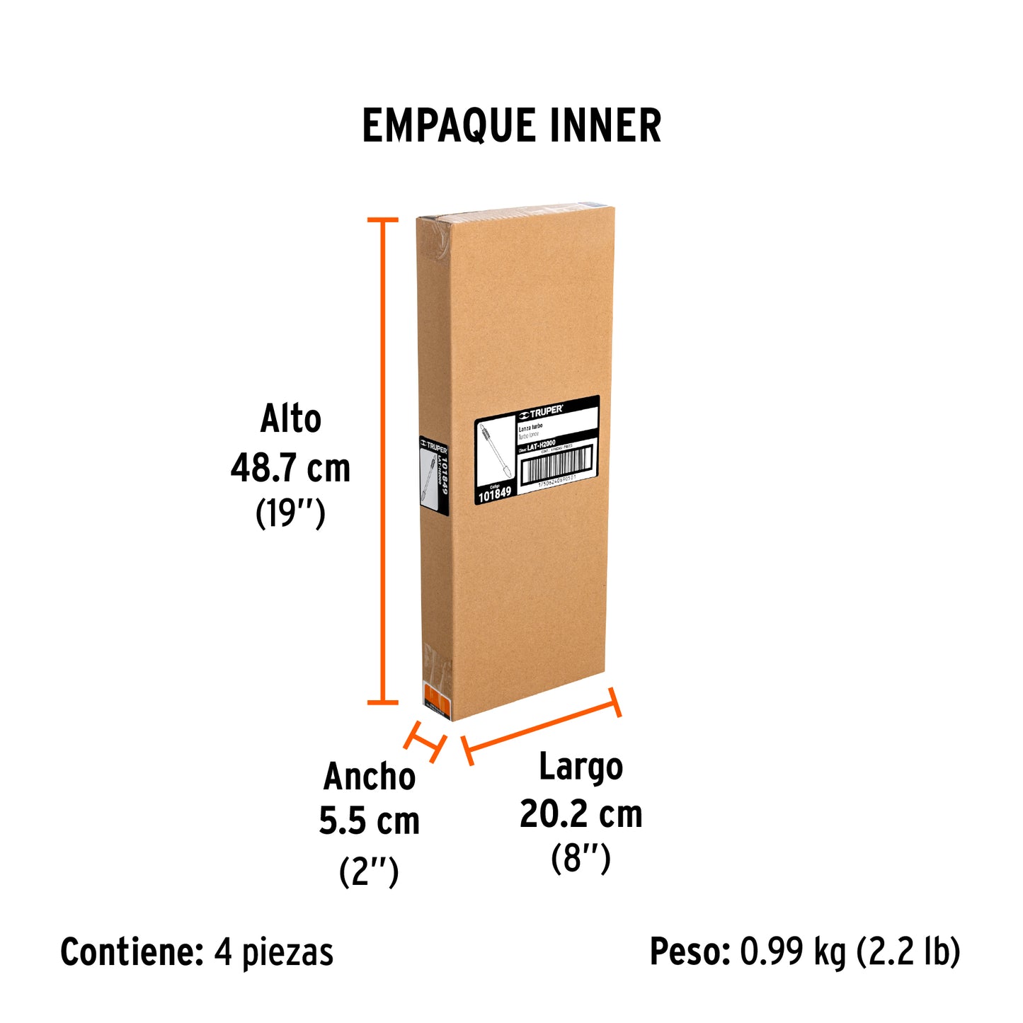 Lanza turbo para HILA-2000 - SKU 101849