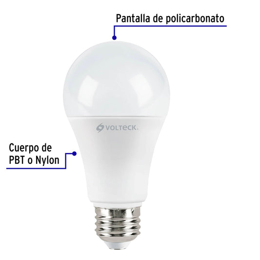 Pack de 4 focos LED 14W A19 6500K blanca fría 1500 lm