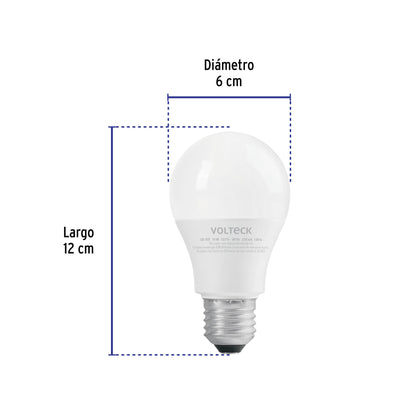 Foco LED 14W A19 6500K blanca fría 1500 lm