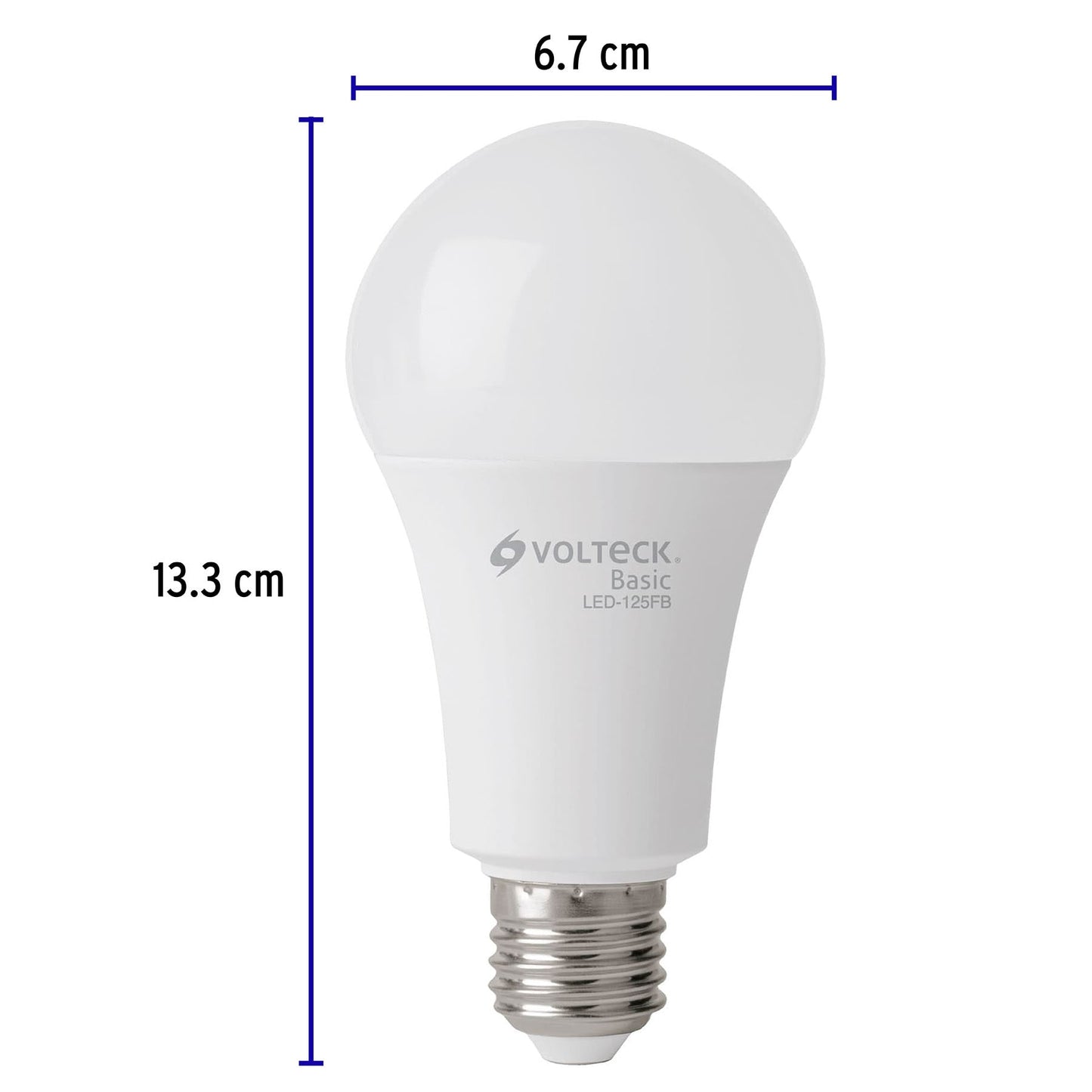 Pack de 4 focos LED 16W A22 6500K blanca fría 1550 lm BASIC