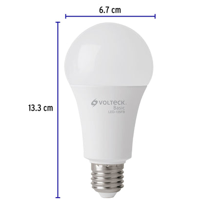 Pack de 4 focos LED 16W A22 6500K blanca fría 1550 lm BASIC