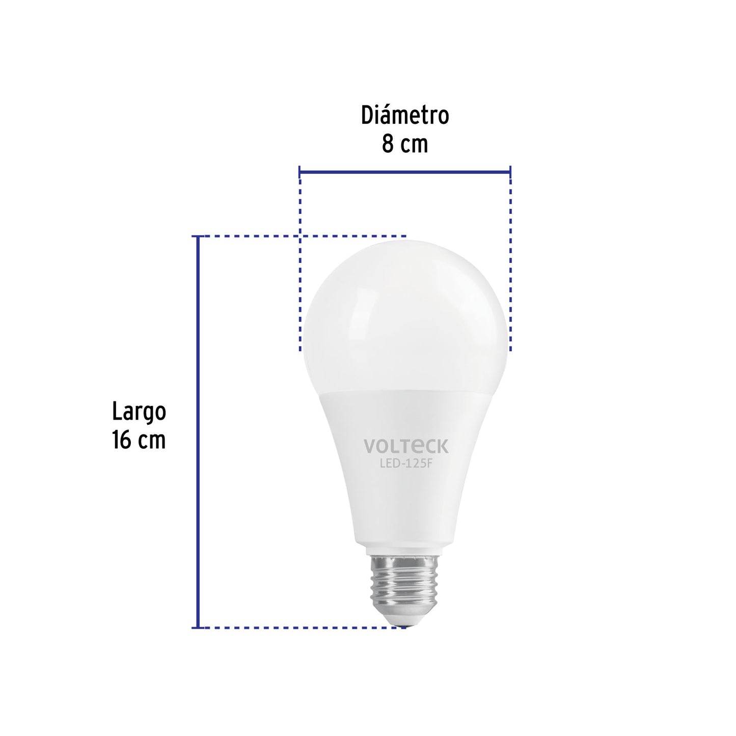 Foco LED 18W A25 6500K blanca fría 1900 lm