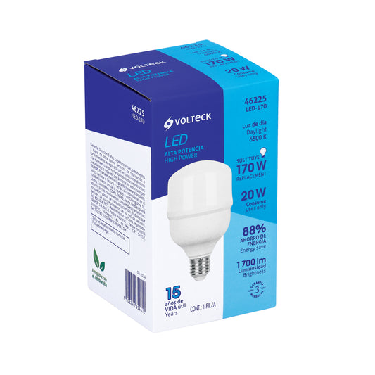 Foco LED de alta potencia de 20W con luz fría