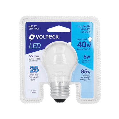 Foco LED 6W G45 6500K blanca fría 550 lm