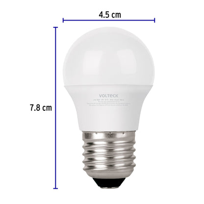 Foco LED 6W G45 6500K blanca fría 550 lm