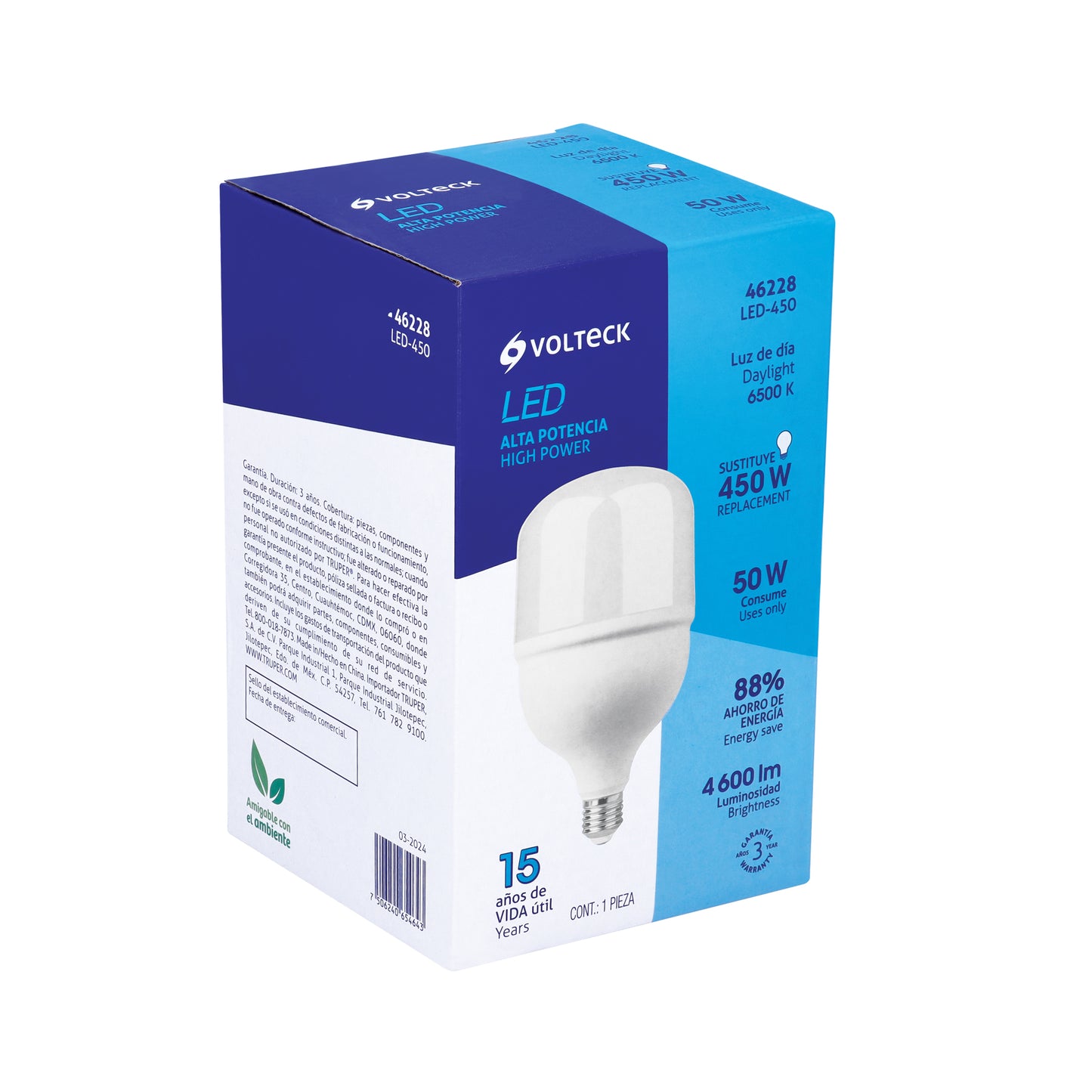 Foco LED de alta potencia de 50W con luz fría