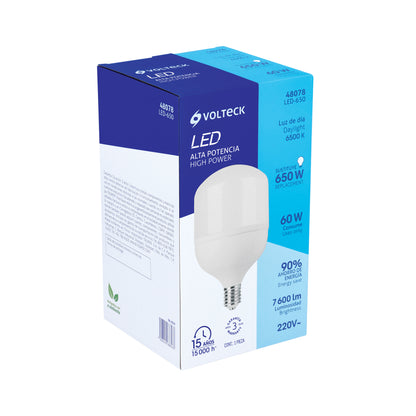 Foco LED de alta potencia de 60W con luz fría