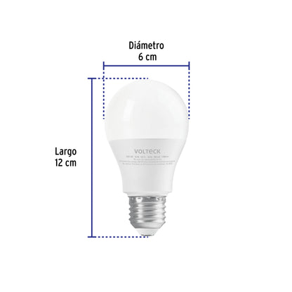 Foco LED 12W A19 6500K blanca fría 1050 lm