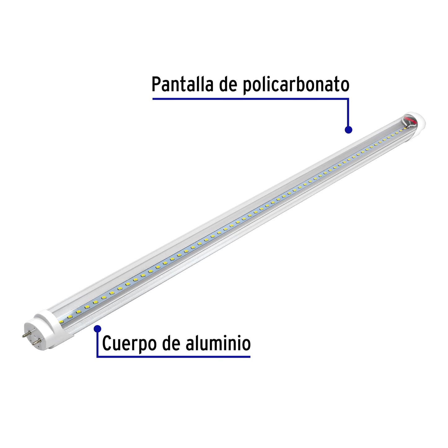 Tubo LED T8 de 18 W con luz de día