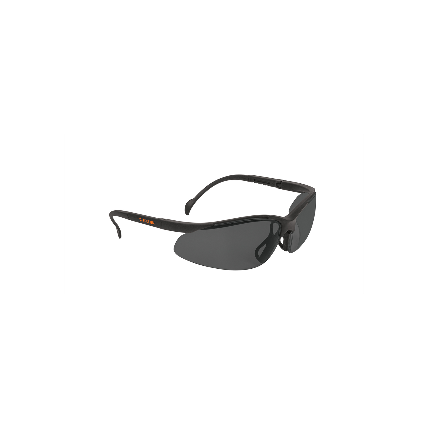Lentes de seguridad grises con mica de policarbonato y patillas ajustables