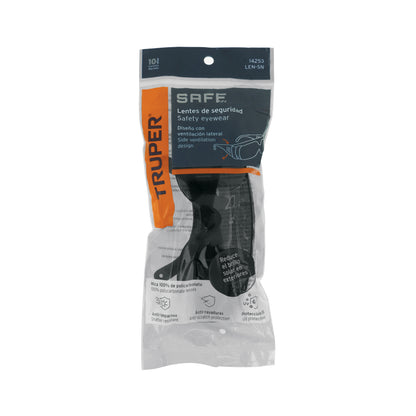 Lentes de seguridad grises TRUPER Safe (LEN-SN)