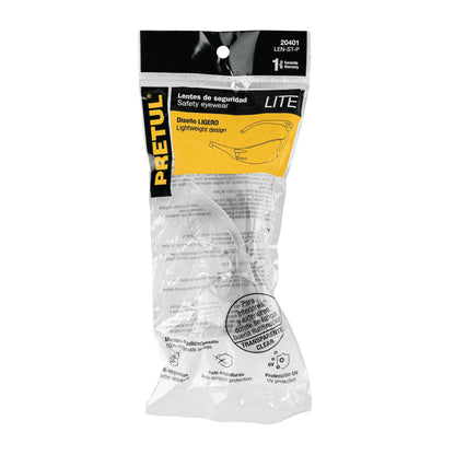 Lentes de seguridad transparentes PRETUL LITE (LEN-ST-P)
