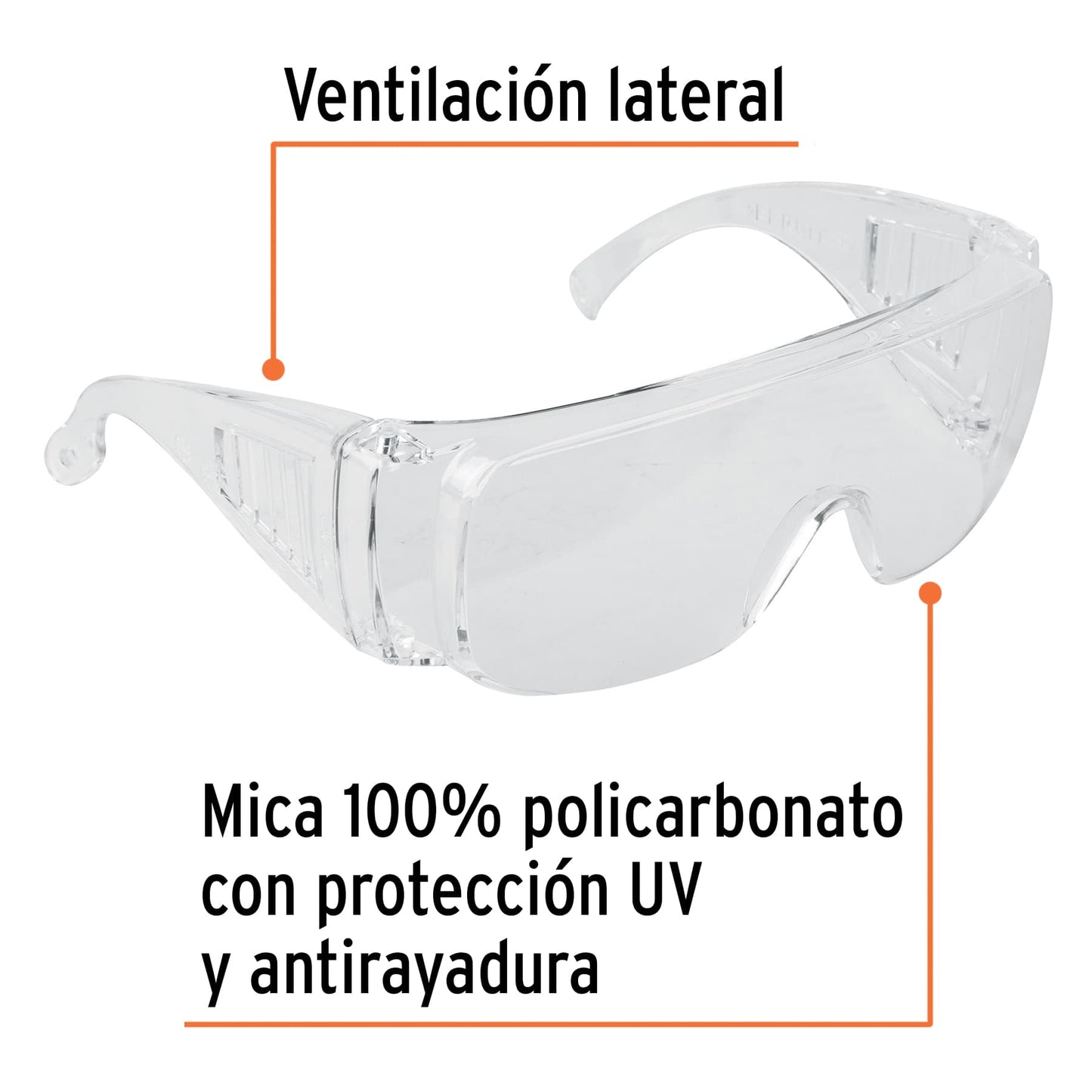 Lentes de seguridad transparentes TRUPER Safe (LEN-ST)