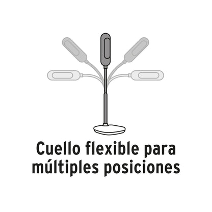 Lámpara LED de 5 W con cuello flexible para escritorio