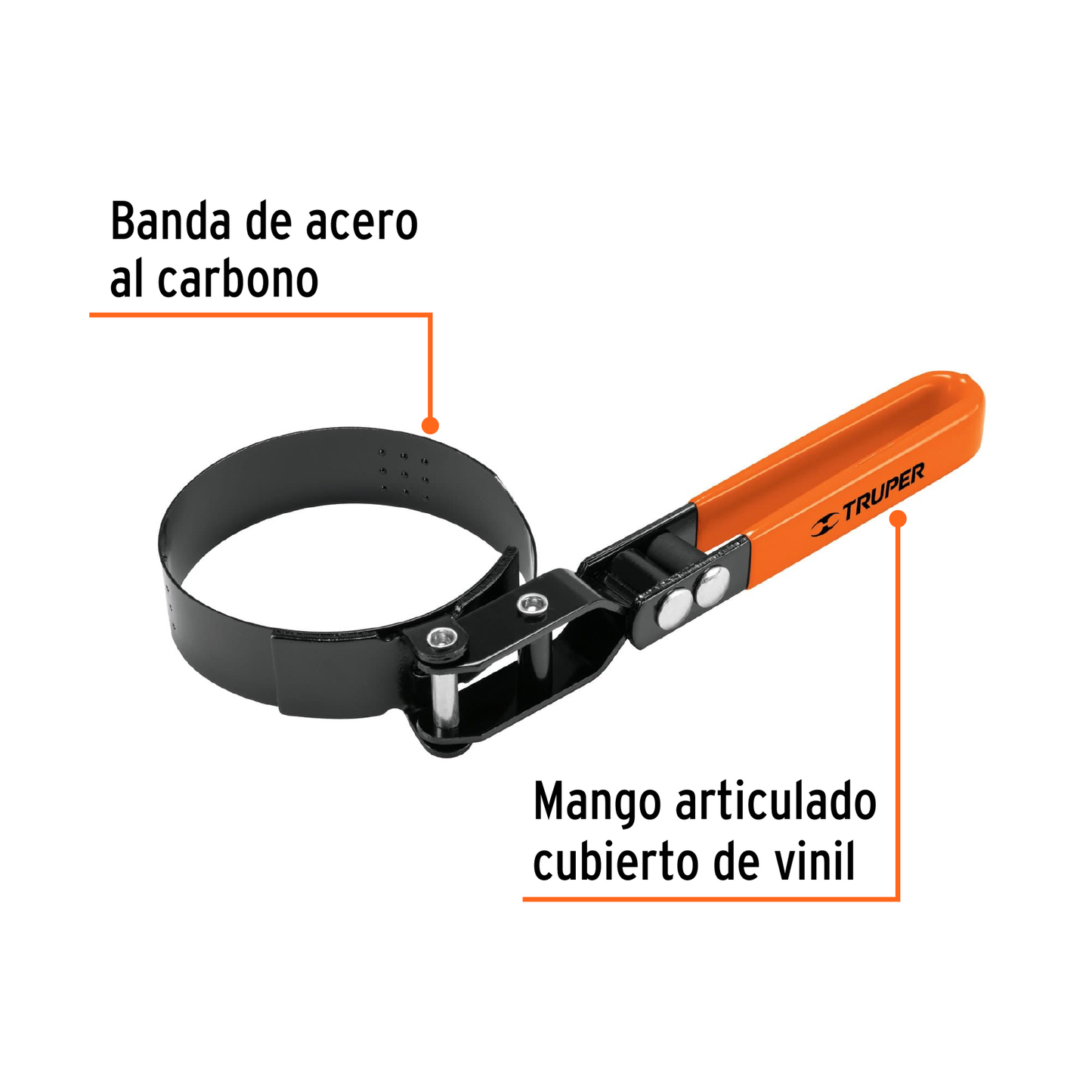 Llave de banda metalica para filtro de aceite mediana