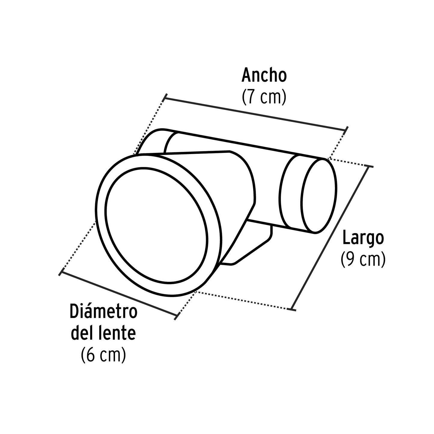 Linterna de minero LED 160 lm USB
