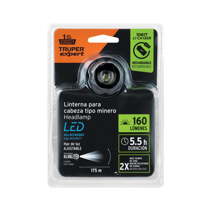 Linterna de minero LED 160 lm CA