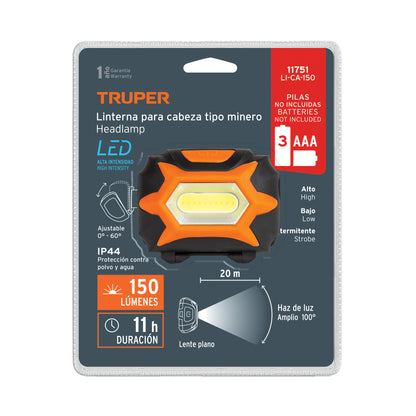 Linterna de minero LED 150 lm