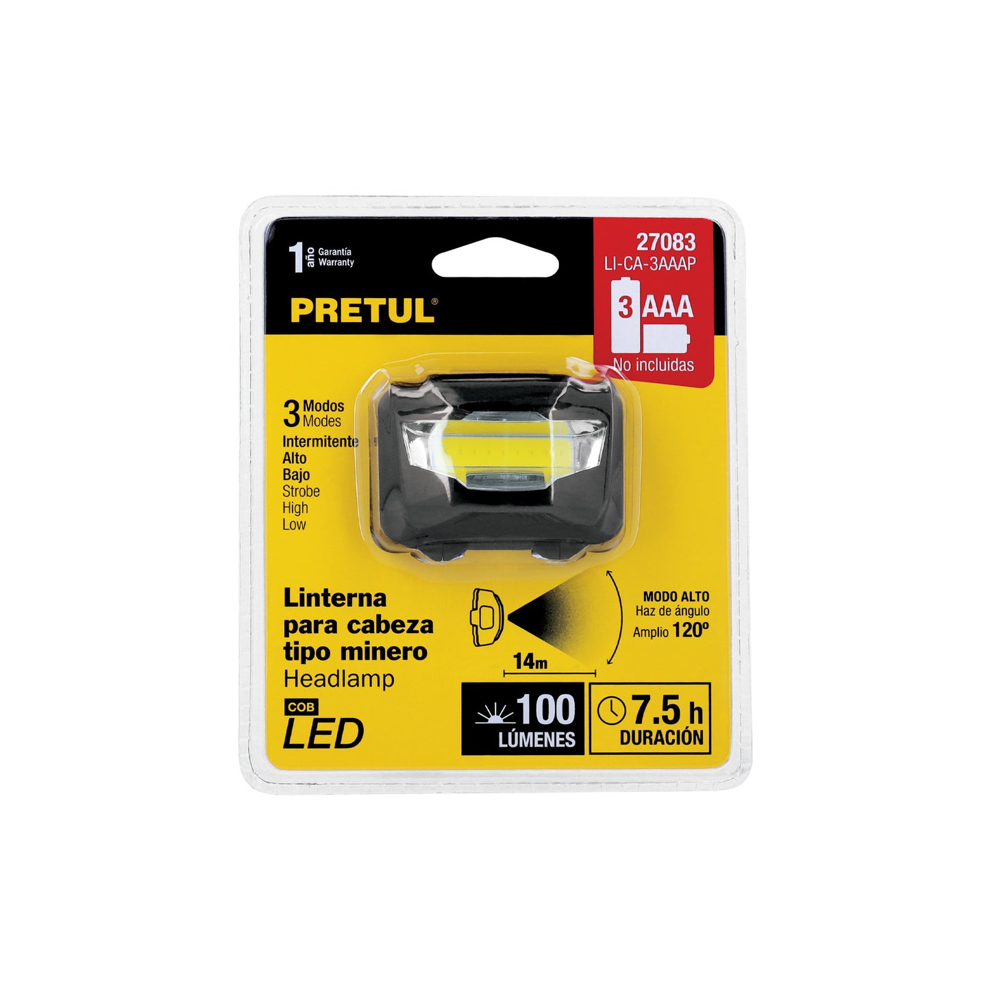 Linterna de minero LED 100 lm