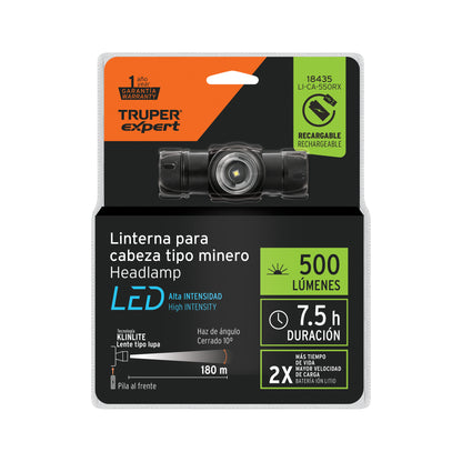 Linterna de minero LED 500 lm