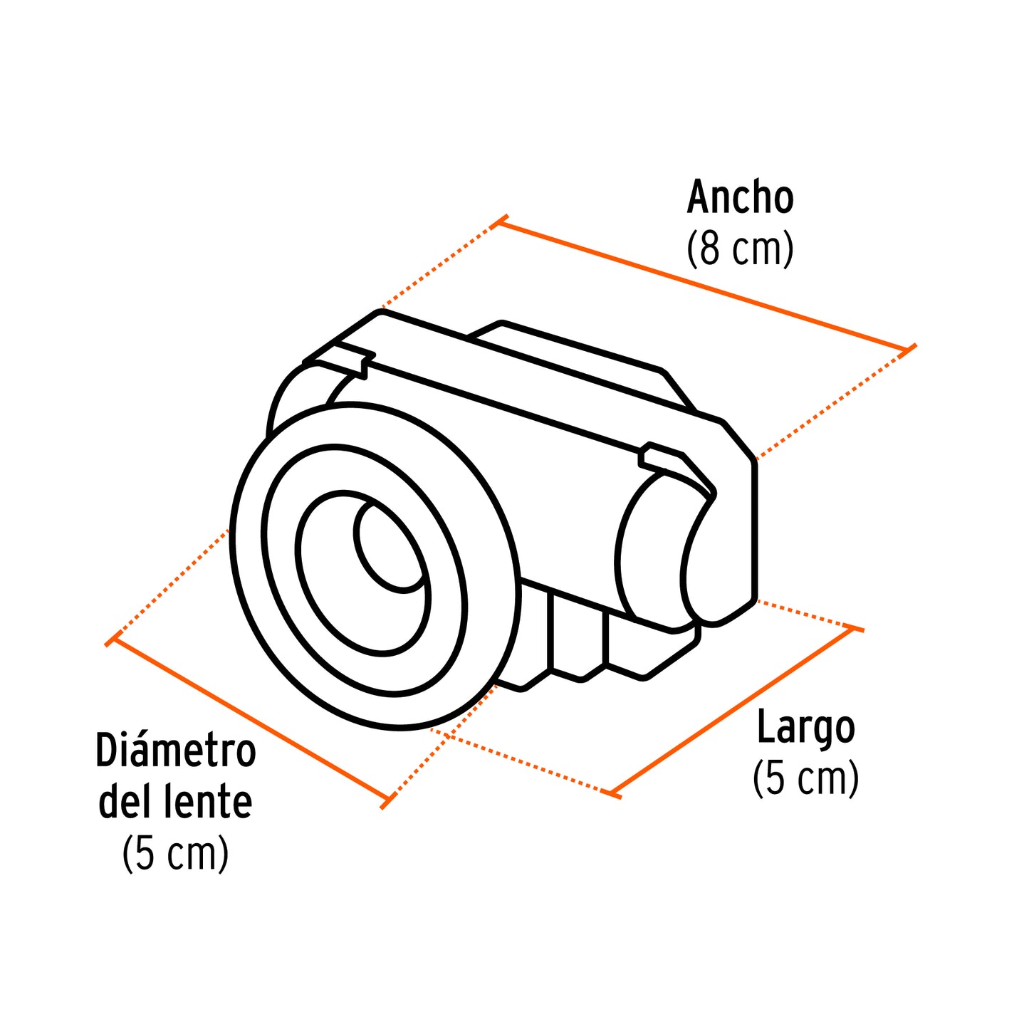 Linterna de minero LED 210 lm recargable