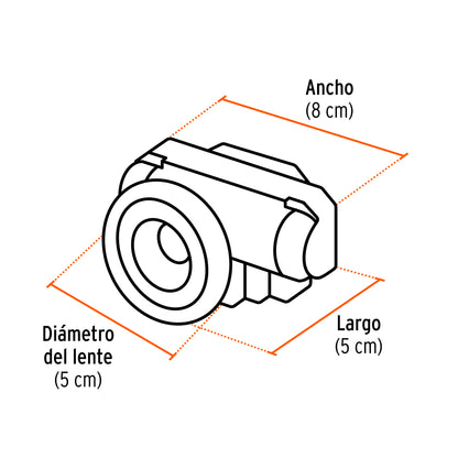 Linterna de minero LED 210 lm recargable