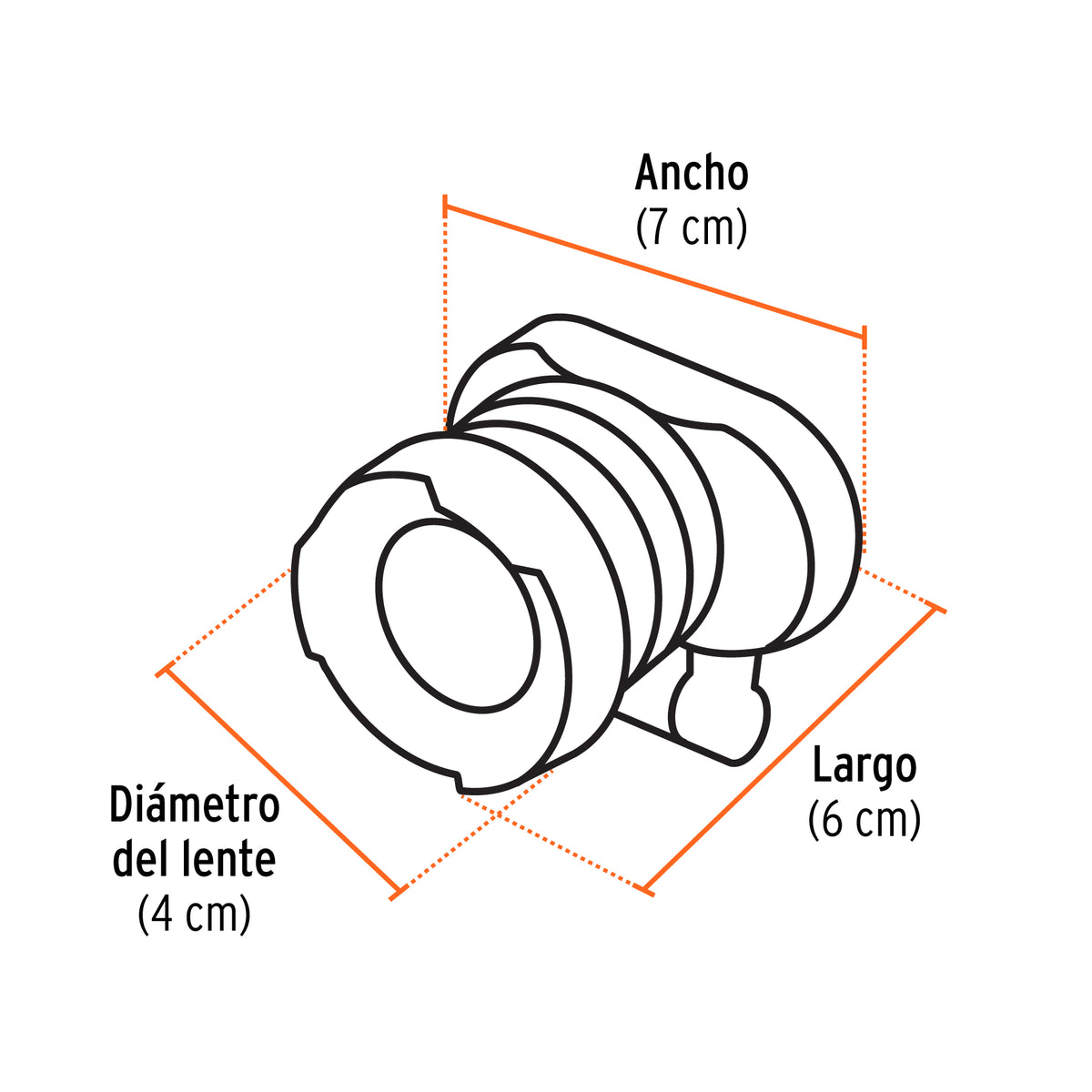 Linterna de minero LED 80 lm