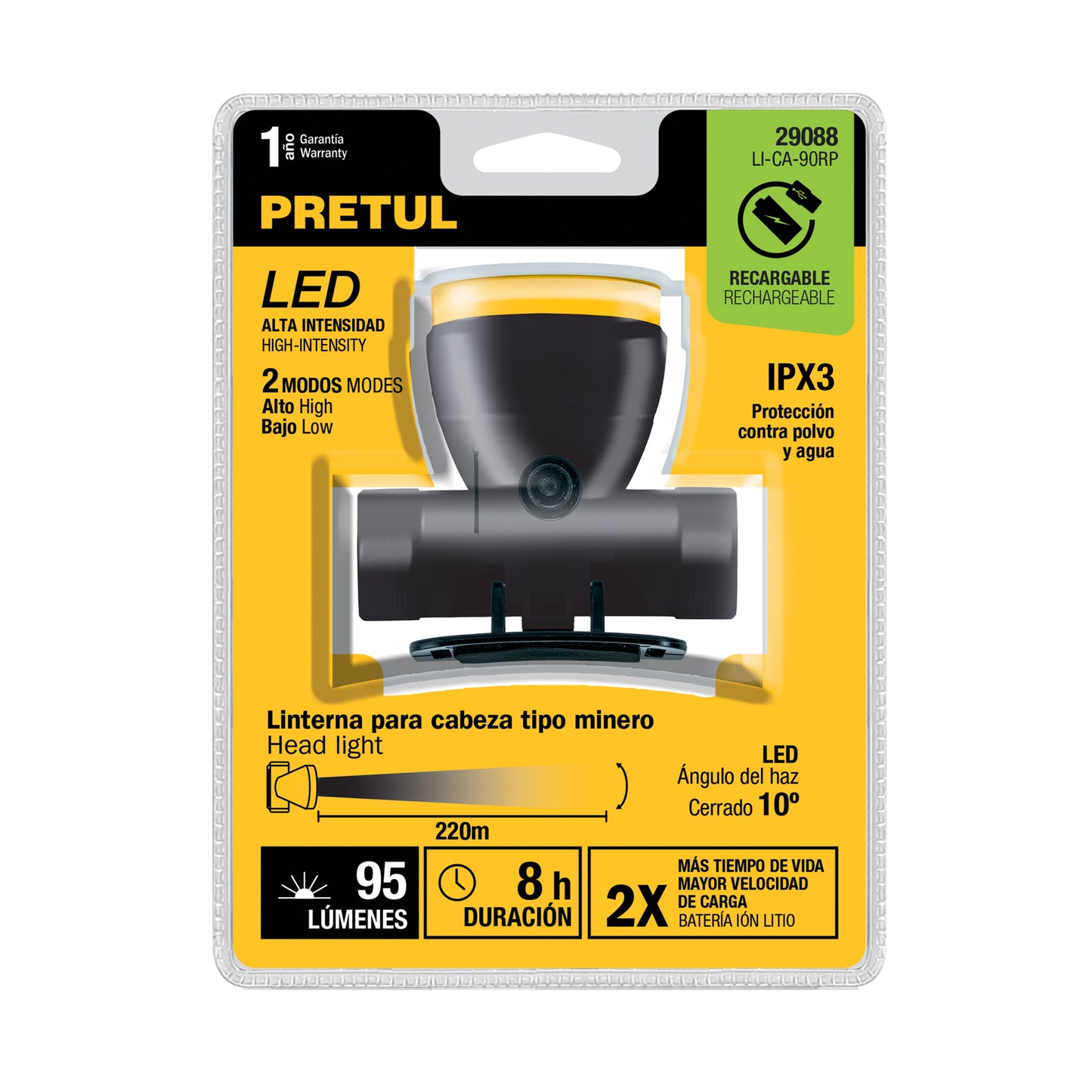 Linterna de minero LED 95 lm